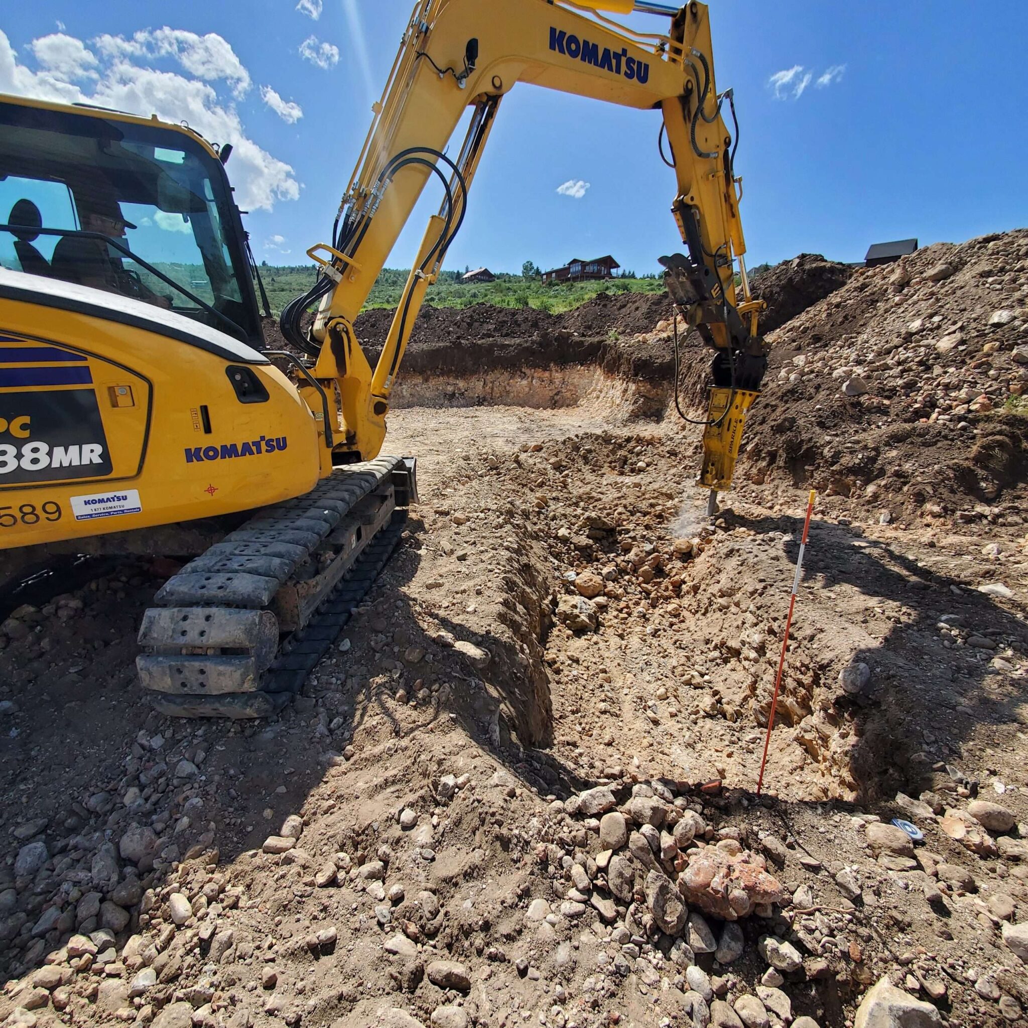 Utilities and septic installation near Bear Lake