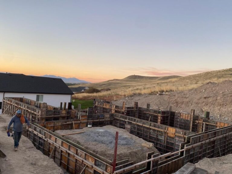 Construction site or building under development.
